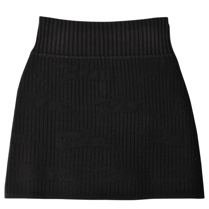 Black Women\'s Longchamp Skirts | 0528-DUJYG