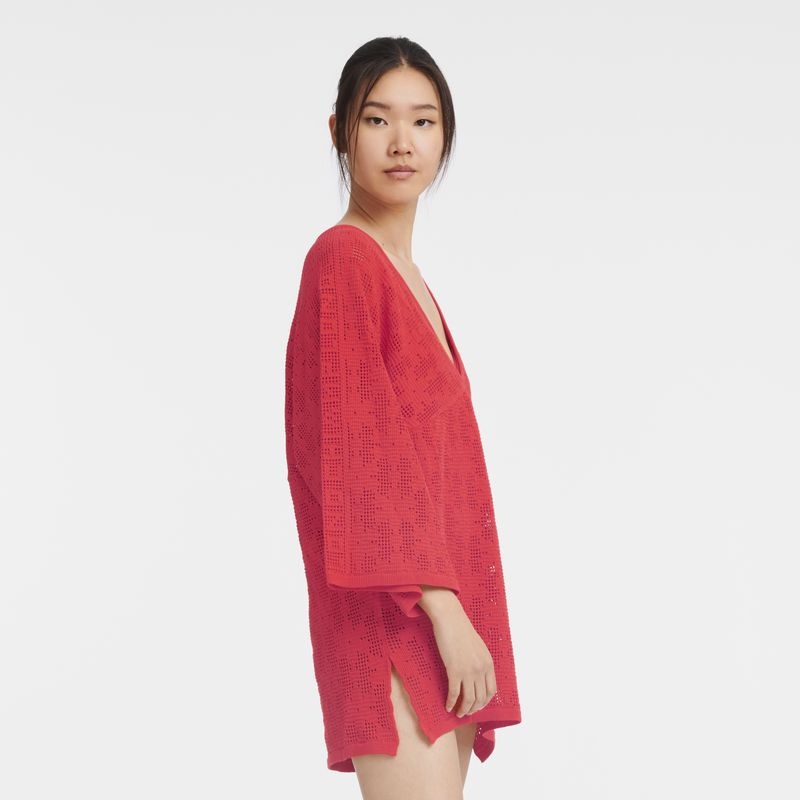 Red Women's Longchamp  Dress | 0619-DRNXA